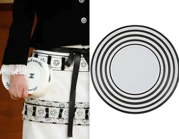 El clutch de Chanel que presentó en la pasarela "Brasserie Gabrielle".