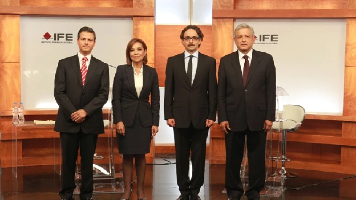 debate presidencial 2012 quadri, peña, vazquez mota, amlo