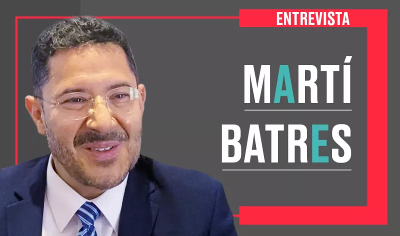 Martí Batres en entrevista