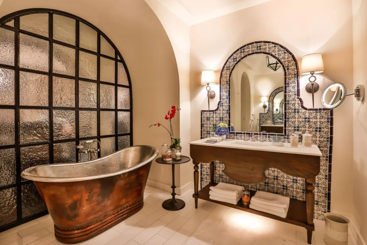 Baño en tina, Rosewood Puebla