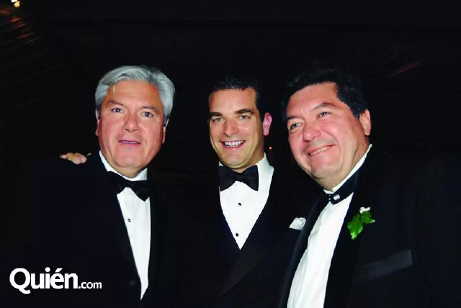 En familia. En la foto: Carlos Hank,Marc Moret y Jorge Hank