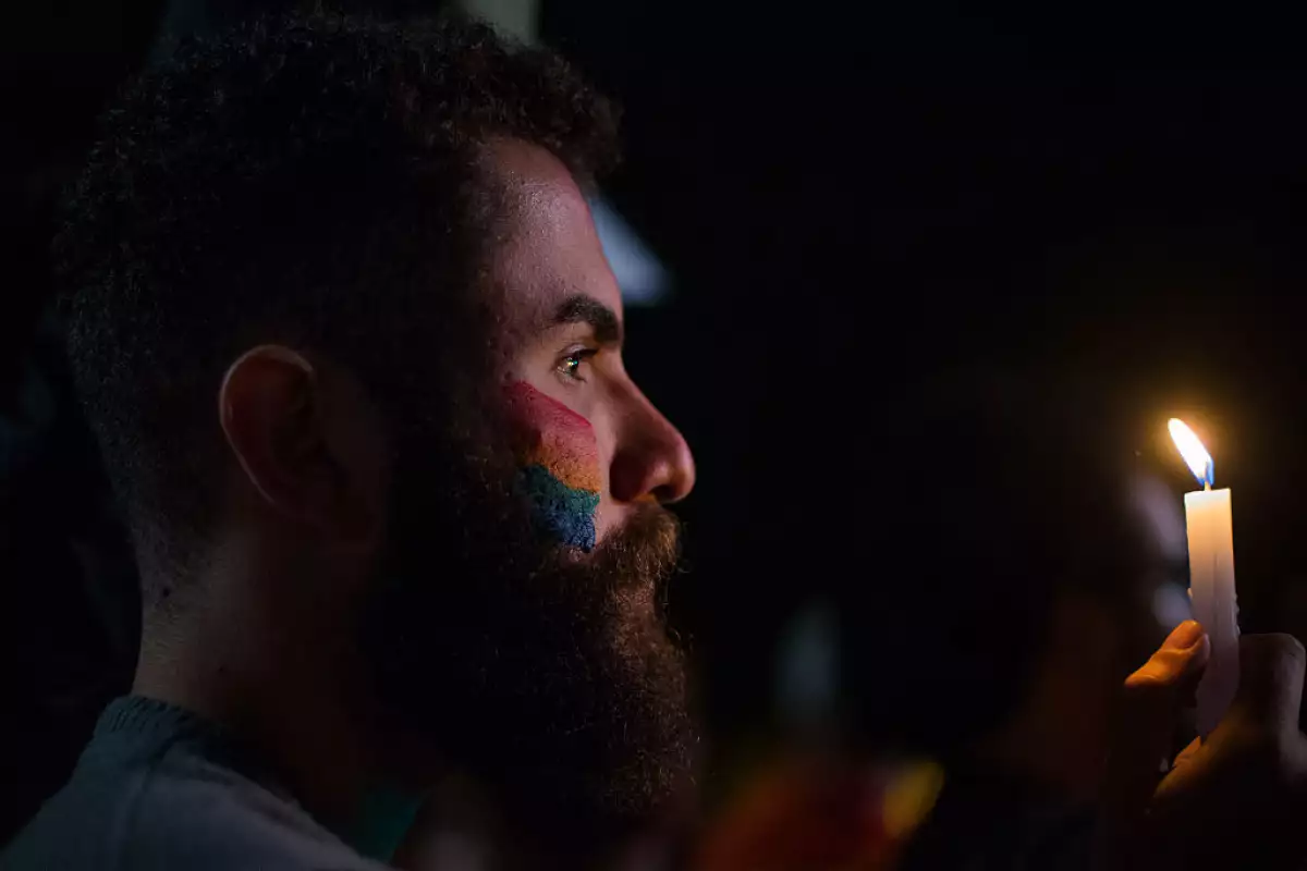 Gay Rights Group Holds March In Support Of Orlando Attack Victims