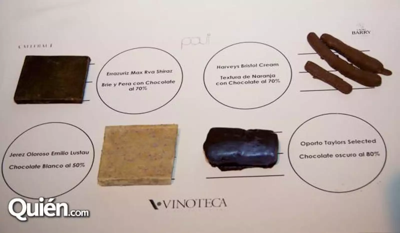 Maridaje de Chocolate