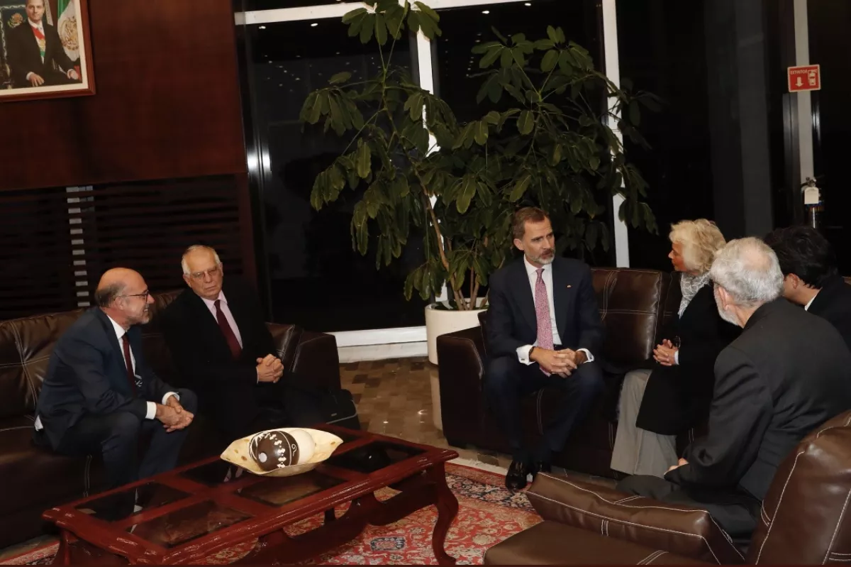 Felipe VI ya llegó a Mexico 