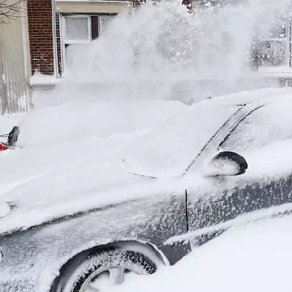 Nevadas en el noreste de EU