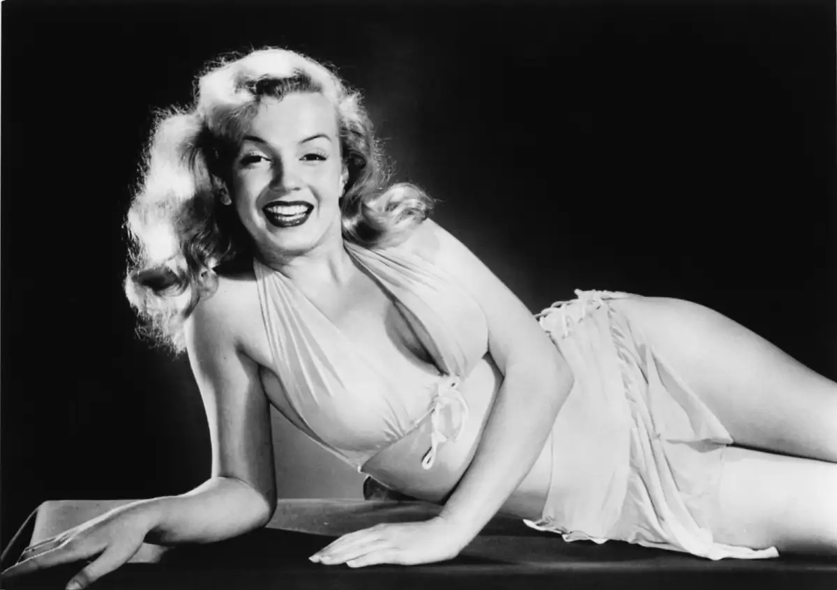 La actriz estadounidense Marilyn Monroe circa 1950
