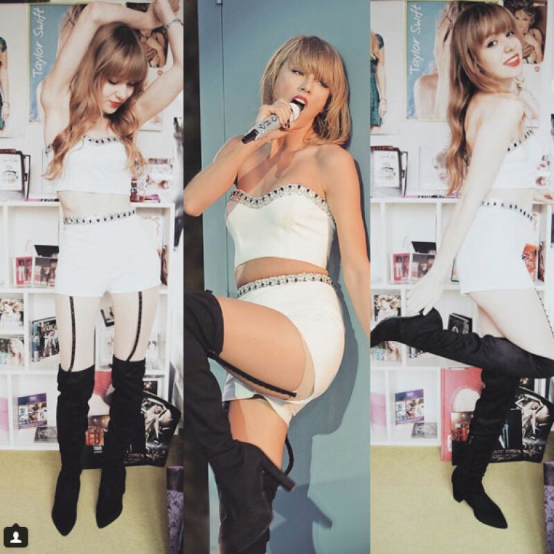 Lotte como Taylor en uno de sus conciertos.