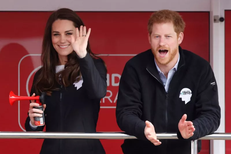 Kate Middleton y el príncipe Harry