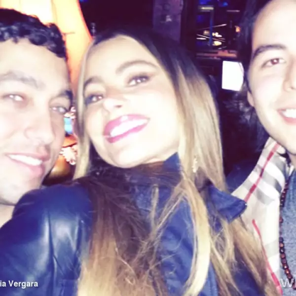 Aquí con su pareja Nick Loeb y Manolo disfrutando de una noche en Shanghai.