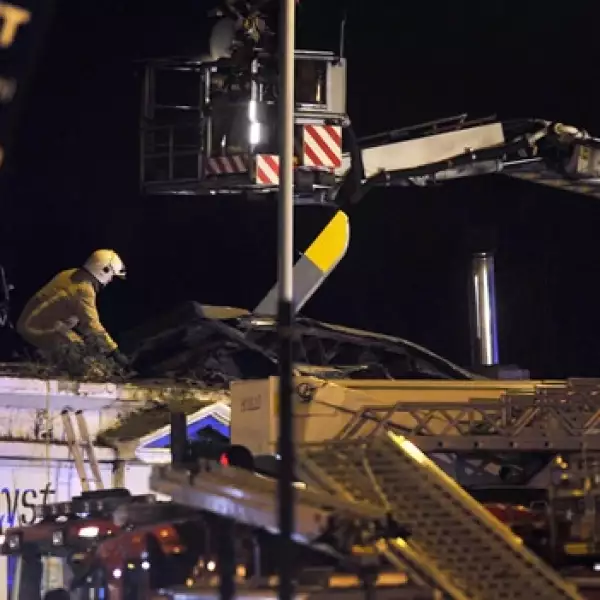 helicoptero accidente Glasgow