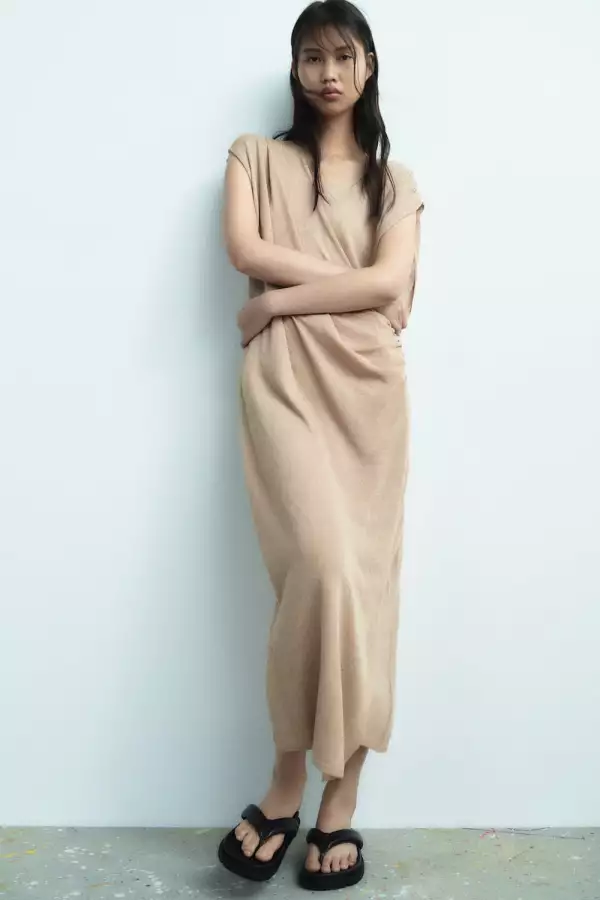 Vestido de punto de zara