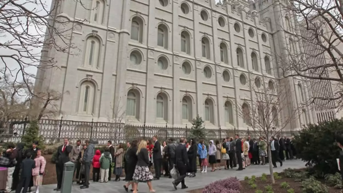 El Templo de Salt Lake City, Utah, sitio emblemático para la iglesia mormona