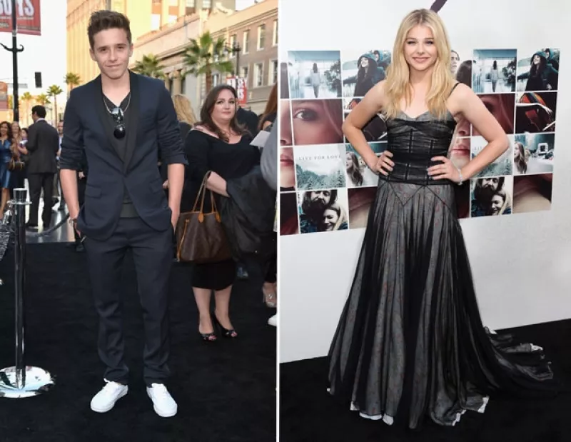 Los supuestos novios fueron vistos en la premier de la cinta "If I Stay", última película de la atractiva rubia de 17 años.