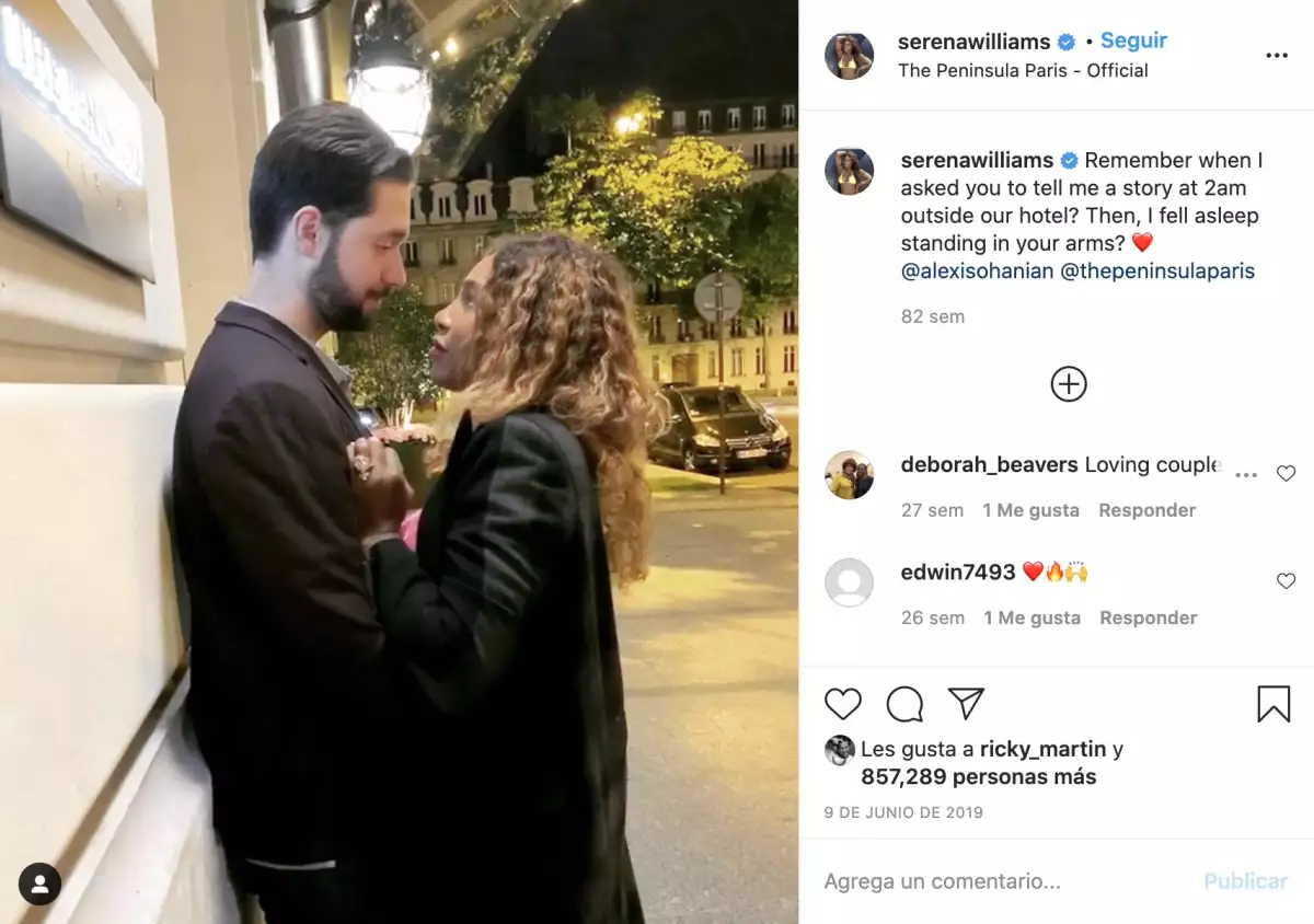 Serena Williams y Alexis Ohanian