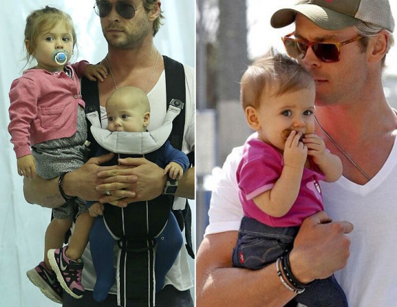 Si mamá está trabajando, Chris se encarga de sus tres pequeños hijos.