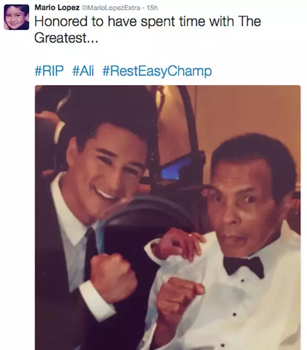 Mario Lopez también aprovechó Twitter para despedirse.