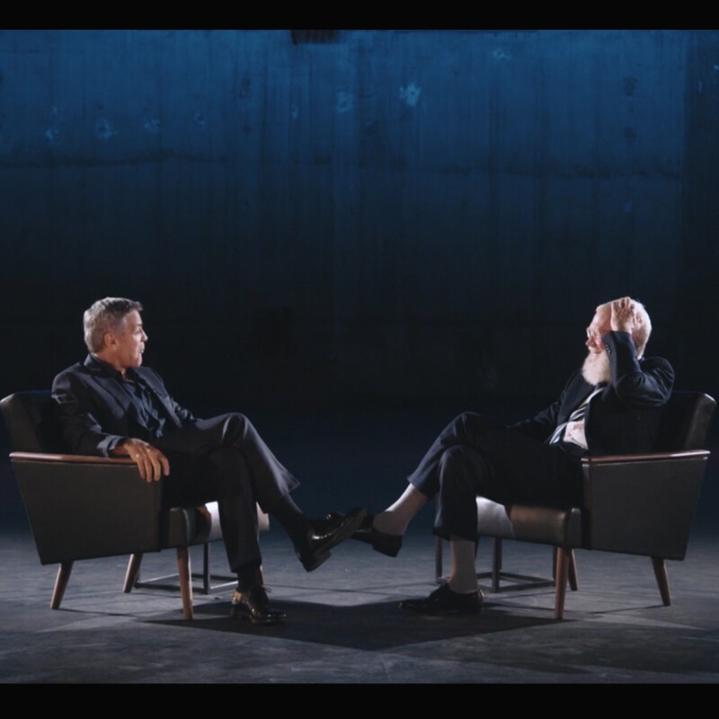 George Clooney y Letterman.