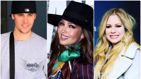 Justin Bieber, Thalía y AvrilLavigne