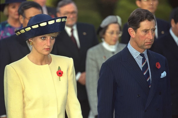 Princess Diana and Prince Charles look unhappy at the start of their official tour of South Korea in Seoul yesterday,a visit that Princess Diana never wanted to undertake due to the rift in their marriage.11th Feb 1992. IN KOREA