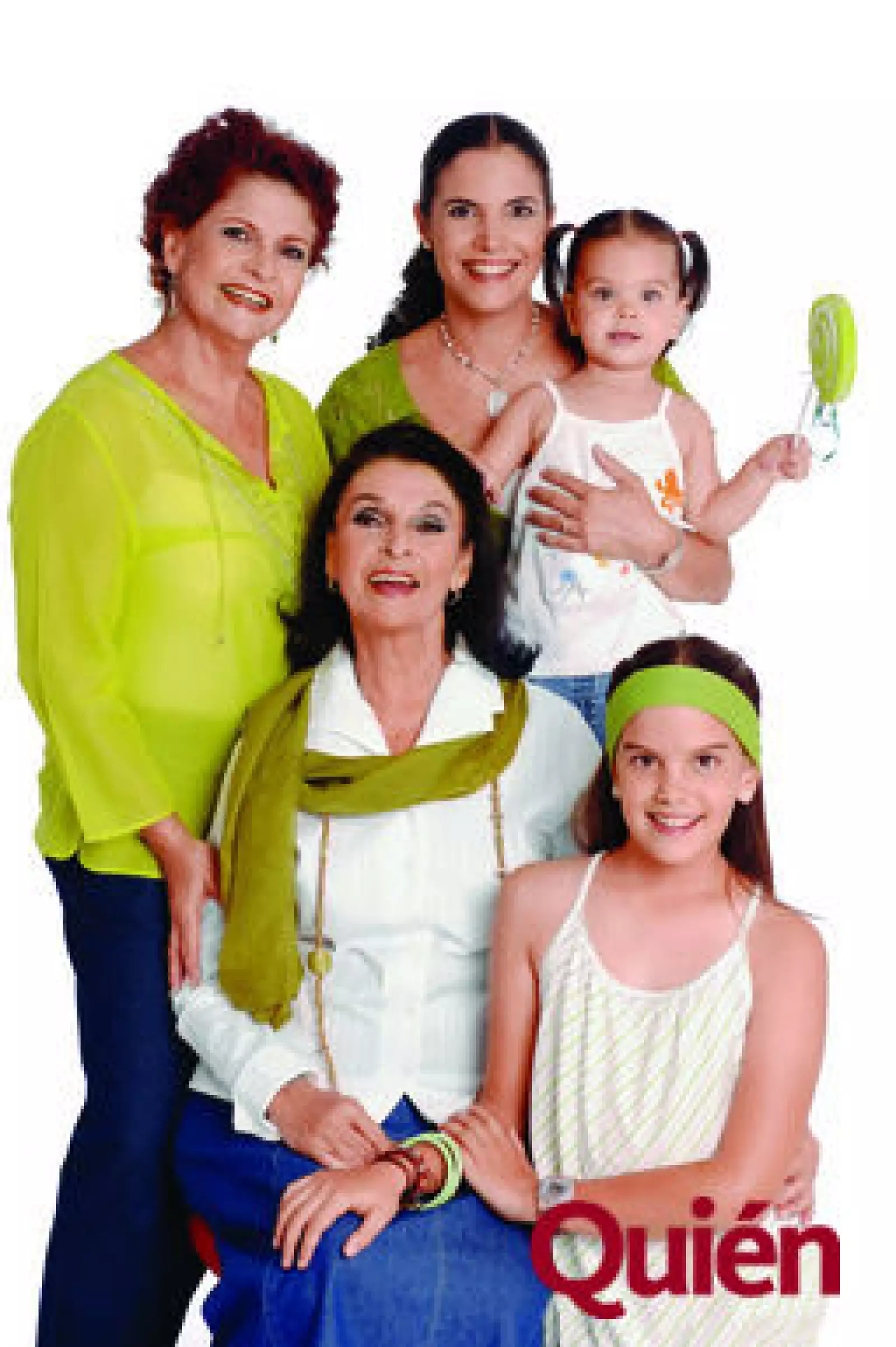 Amparo Goribar de Collignon,   Ma. Amparo Collignon de Moreno, Ma. Amparo Morales de Tamayo, Natalia Tamayo Morales