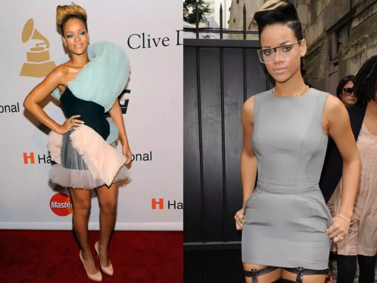 Rihanna a veces sorprende por los modelitos que se pone, pero sobre todo, por los diferentes peinados que a veces lleva.
