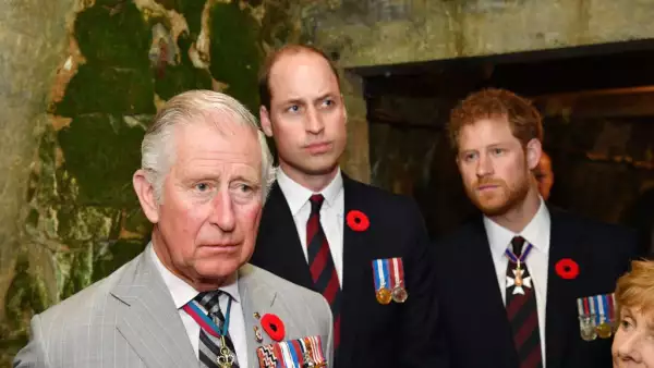 Los Príncipes Carlos, William y Harry