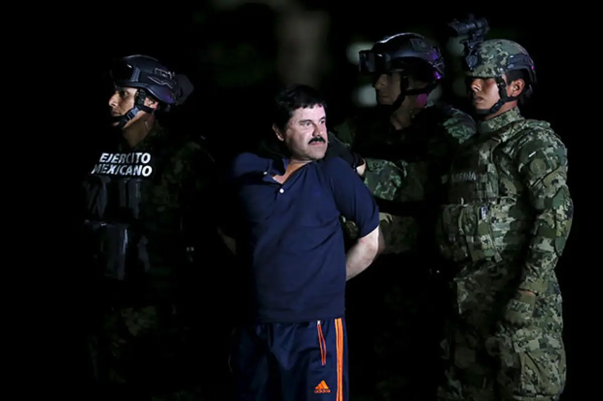 El capo fue presentado horas después de su captura.
