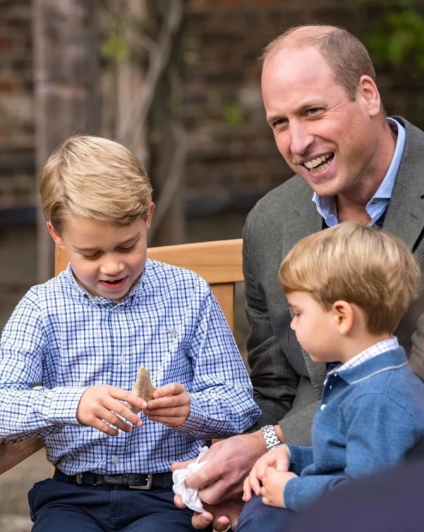 Príncipe George, príncipe William y príncipe Louis