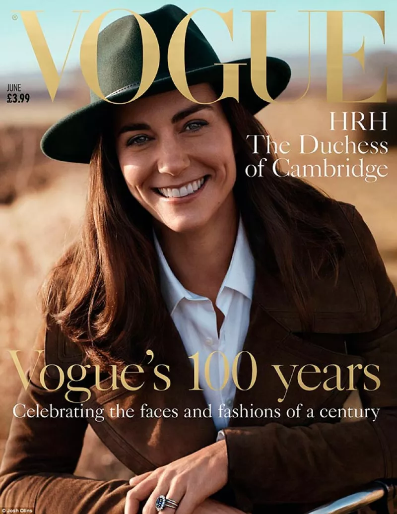 La duquesa de Cambridge es la portada de junio de la edición inglesa de Vogue, siendo esta la primera vez que posa para una publicación.