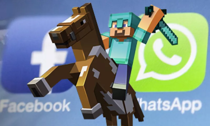 Minecraft y WhatsApp fueron la joya de la corona en adquisiciones este año. (Foto: Especial)