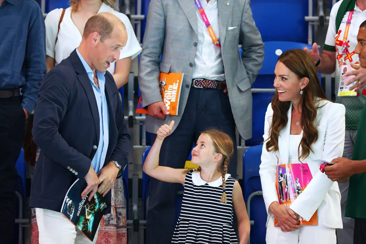 Príncipe William, princesa Charlotte y Kate Middleton