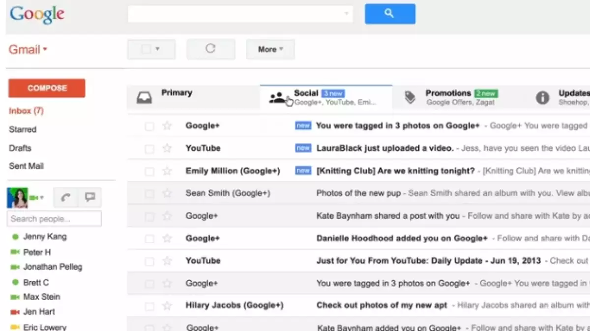 Gmail-Bandeja-Google