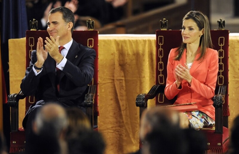 “Serviré a España con todas mis fuerzas”, aseguró el heredero a la corona durante el evento que posiblemente sea uno de los últimos al que acuda como Príncipe y su padre como Rey.