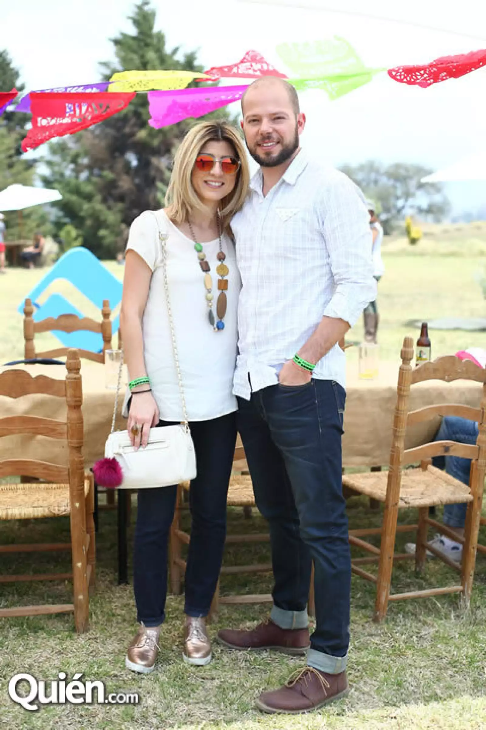 Annie Calcaneo y David Ortiz