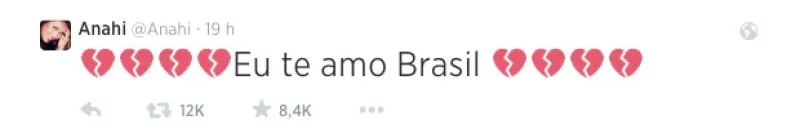Ante la sorpresiva goliza que Alemania impuso sobre Brasil el día de ayer los famosos expresaron los sentimientos que les generó el encuentro que ya es el evento deportivo más comentado en Twitter.