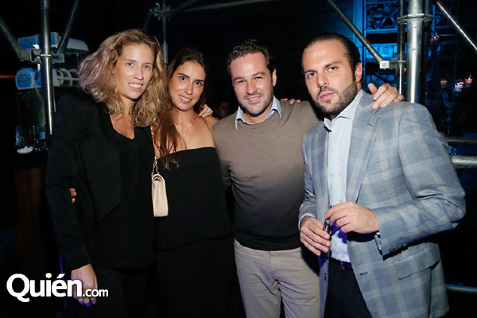 Priscila Suinaga, Carla y Eduardo Braun y Alfredo Checaeban