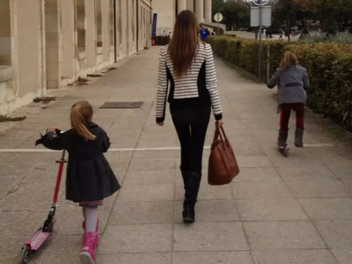 Oli confesó que aprovechó para volver a descubrir París junto a sus hijas.