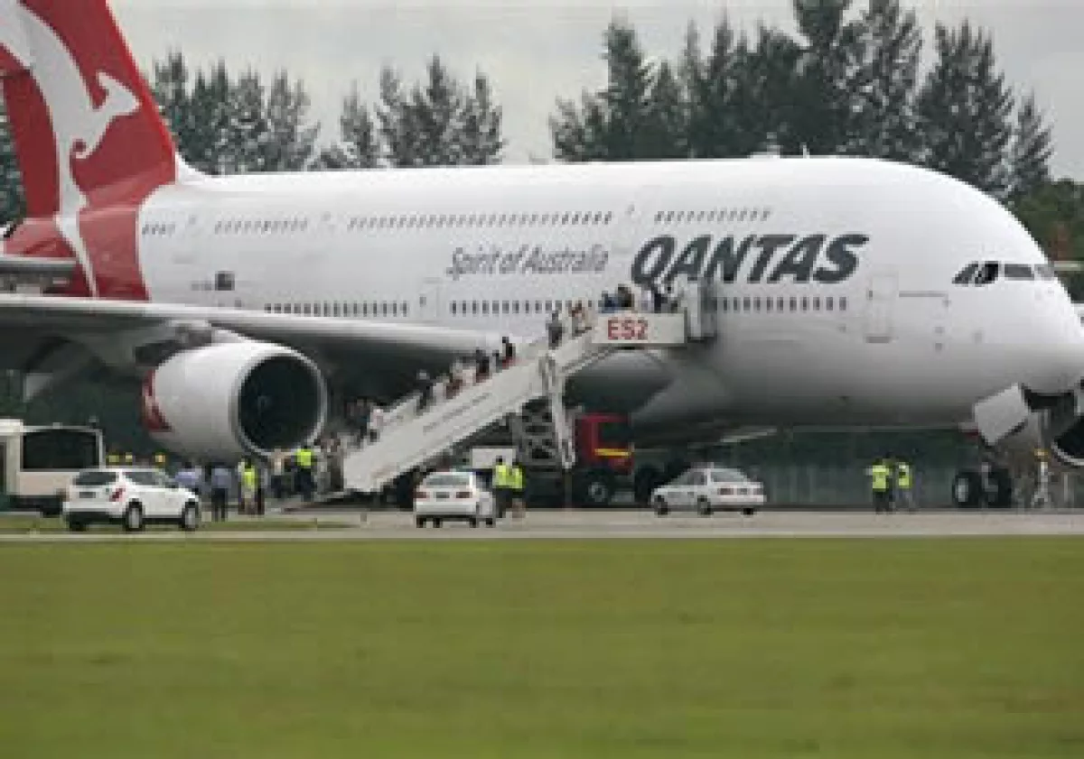 La semana pasada una aeronave A380 de Qantas aterrizó de emergencia en un aeropuerto de Singapur. (Foto: AP)
