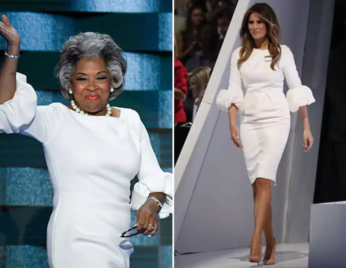 Hace una semana, la esposa de Donald Trump hizo noticia por dos cosas: su discurso plagiado y el vestido que se agotó horas después de la convención. Ayer, Joyce Beatty sorprendió con el mismo look.