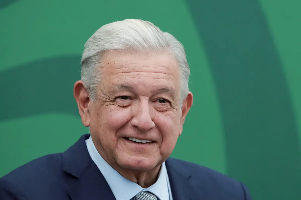 Mexico's President Andres Manuel Lopez Obrador attends a news conference in Mexico City