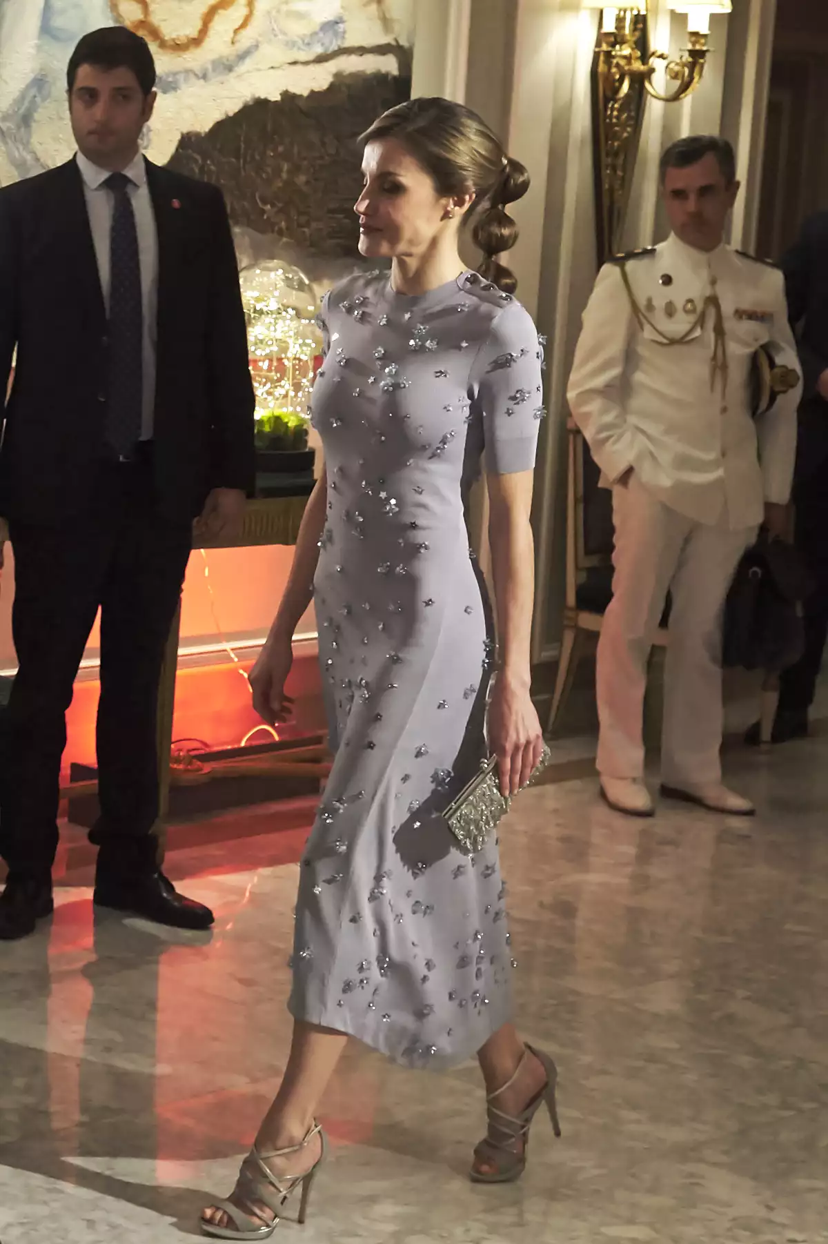 reina letizia en vestido nina ricci