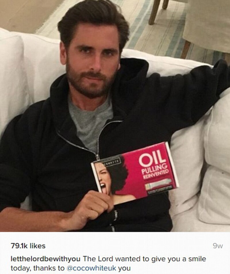 Es común que Scott promocione productos en sus redes sociales.