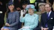 Queen Elizabeth II and The Duke And Duchess Of Cambridge Visit The East Midlands