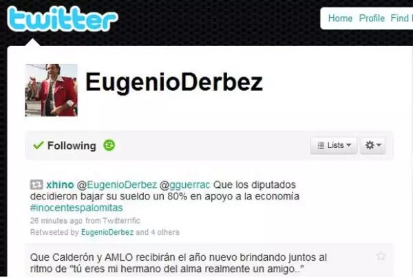 El actor prefirio tomar la política y engañar a algunos incautos.