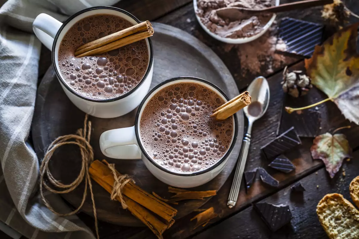 Chocolate caliente light 
