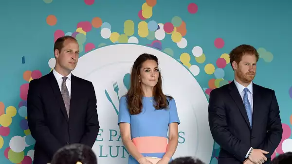 Príncipe William, Kate Middleton y el príncipe Harry