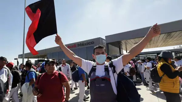 Huelga de Audi México, en la planta en Puebla 2024
