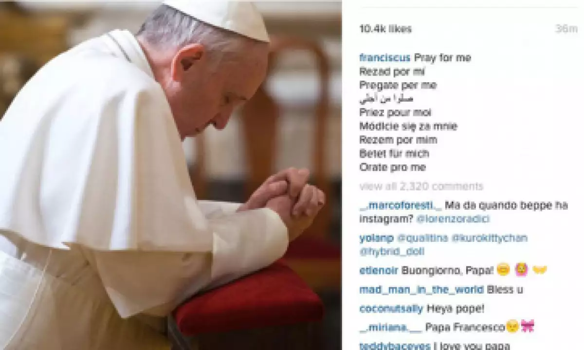 Francisco publicó su primera foto en la que aparece rezando. (Foto: Getty Images)