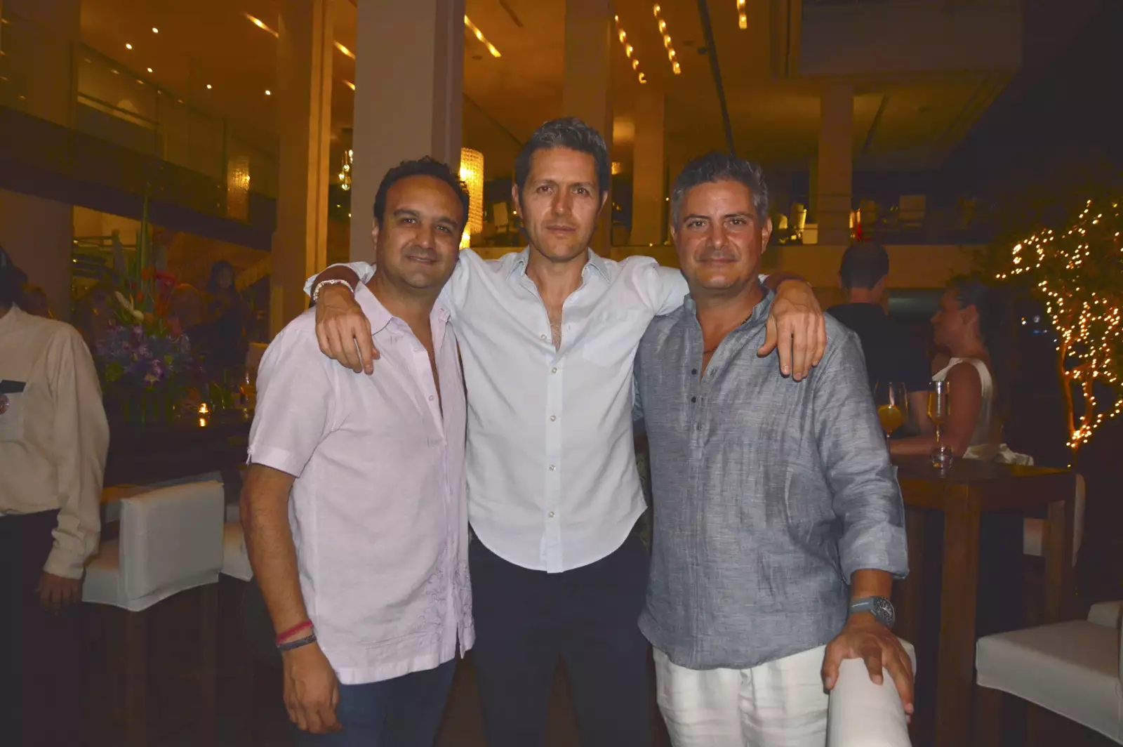 Romeo Muñoz, Juan Felipe Fernández y Jorge Gemayel