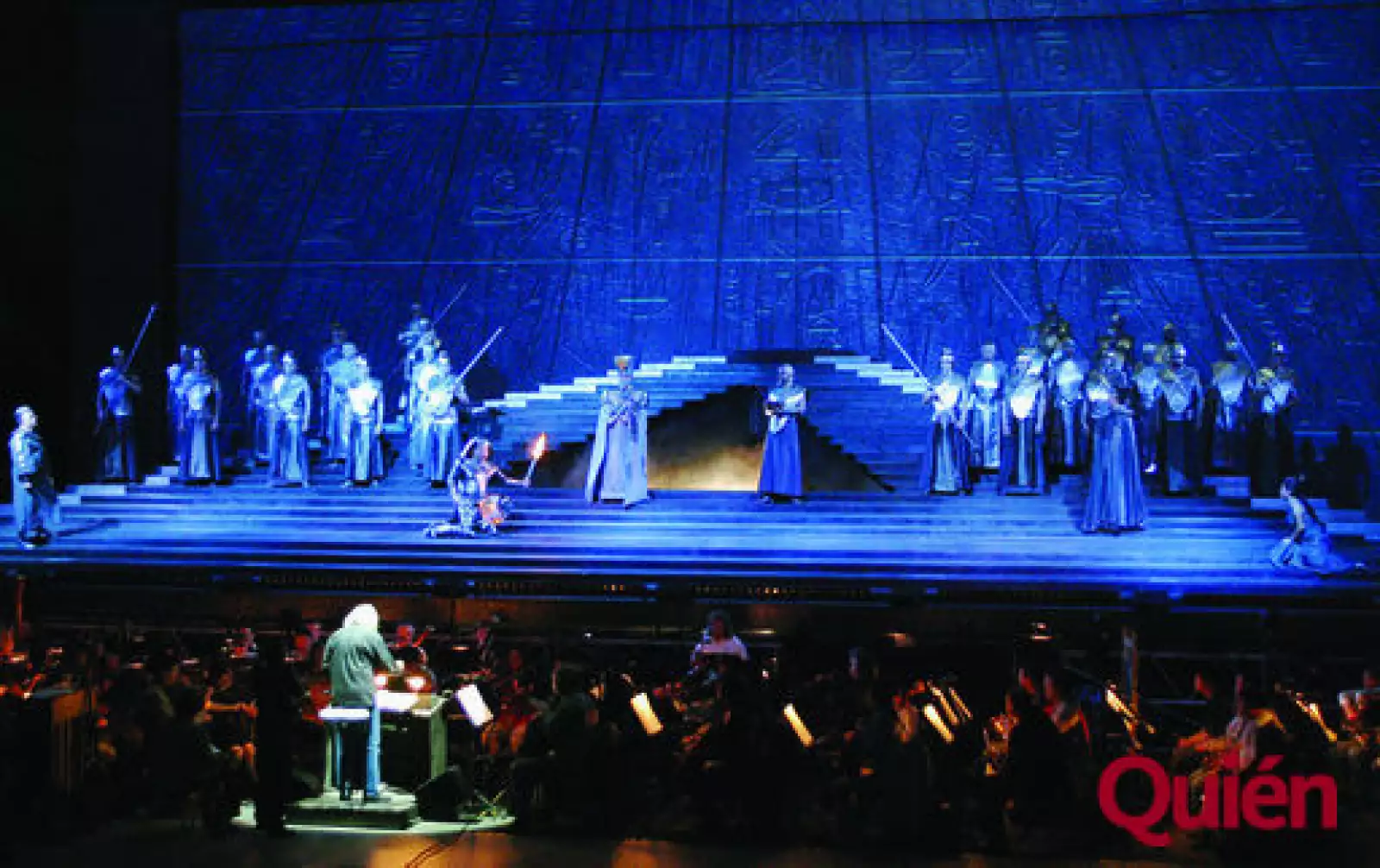 Ópera. Aída, Ópera on fire